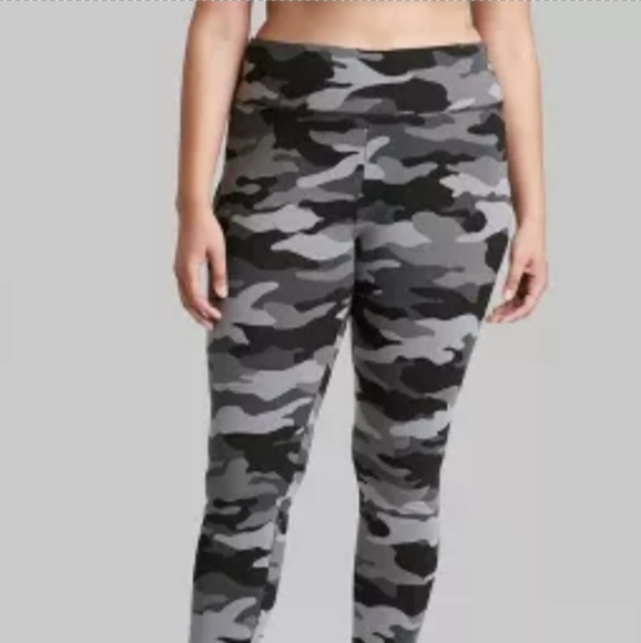 Wild Fable High Waisted Classic Leggings Gray Camo - Picture 3 of 7